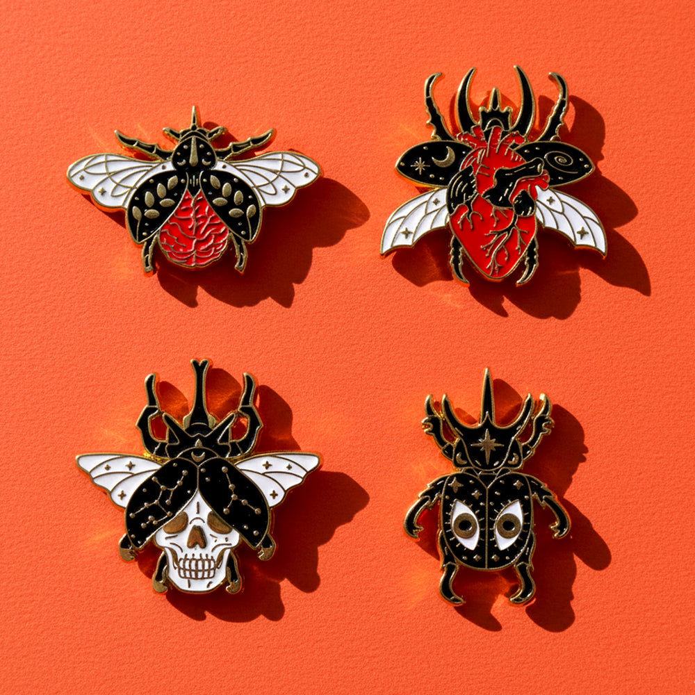 Collection Pin's Insectes Mystiques & Gothiques - Bijoux Symboliques