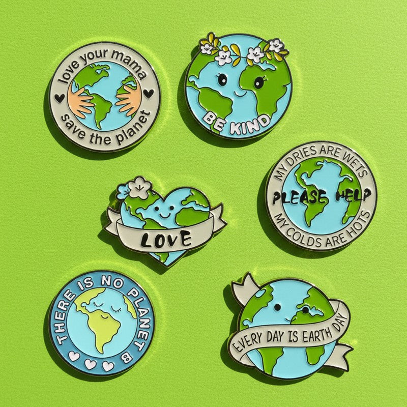 Pin's Planète Ecologie - Lutte pour l'environnement - Pins Green