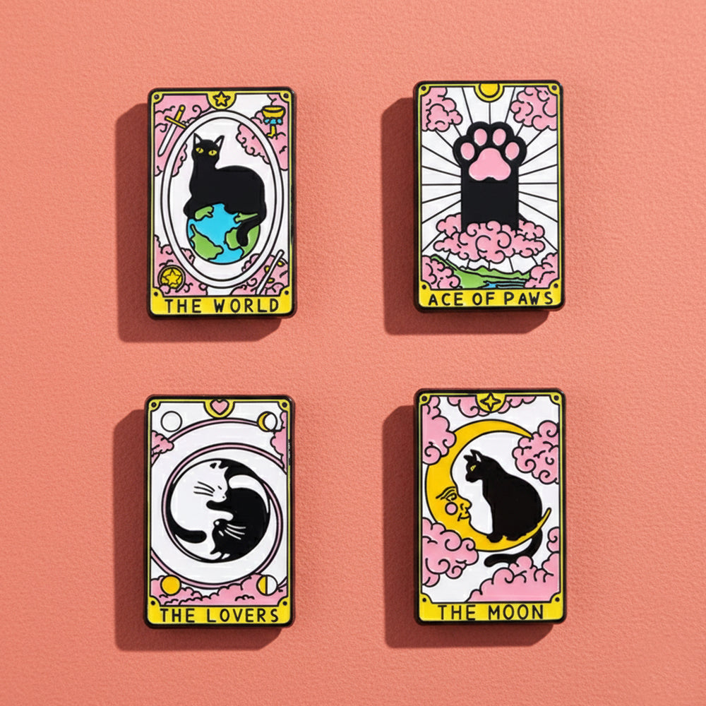 Pin's Tarot Chat Collection Mystique et Féline