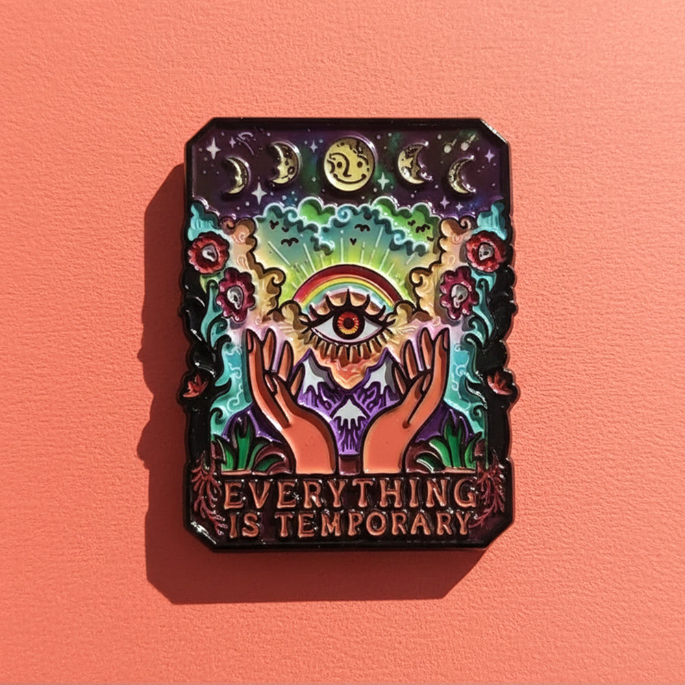 Pin's esotérique Œil Omniscient & Sagesse Lunaire