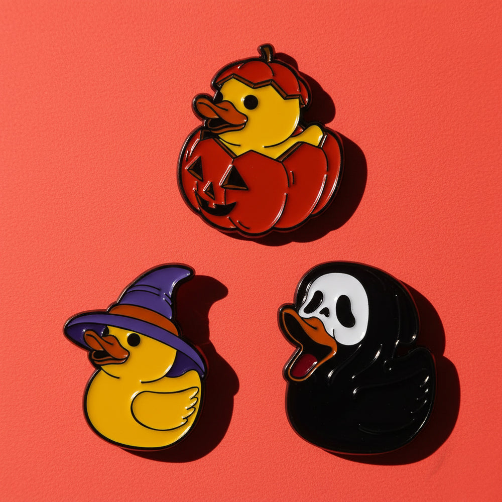 Pins Canards Horreur : Broches Mignonnes pour Fans de Frissons