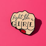 Pins Feministe et Original "Fight Like A Girl" Pins Feminisme Girl Power