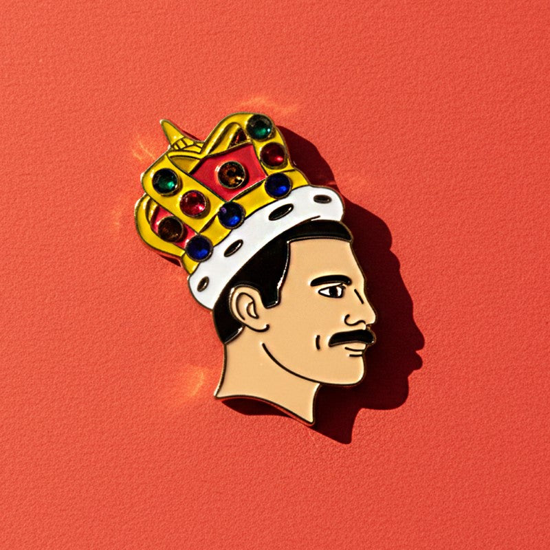 Pins vintage 90s - Roi de la Pop - Pin's Queen King - Pin's LGBT