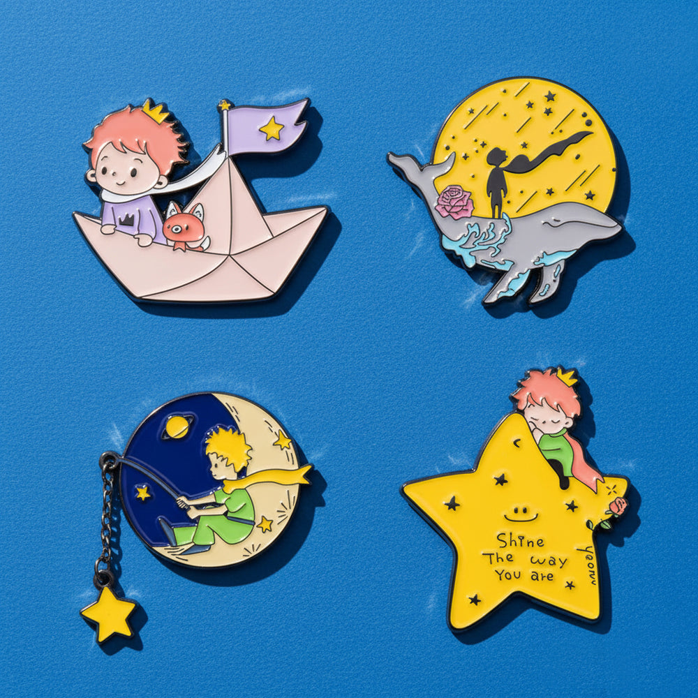 Pins Le Petit Prince Poétique Mignon Étoile, Renard