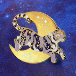Pin's tigre lune Galaxie