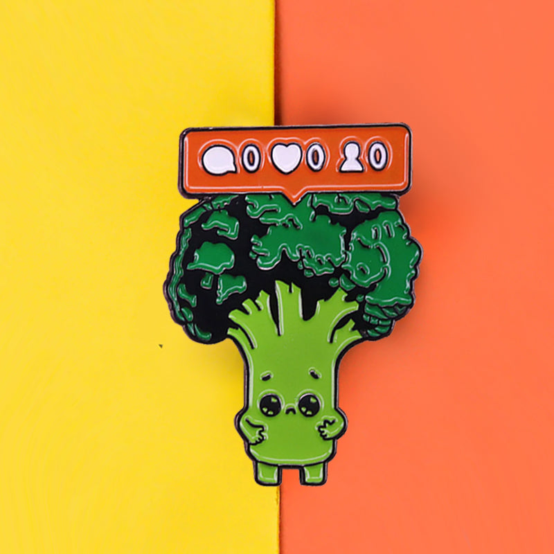 Pins original Vegan - Pins Brocoli trop mignon avec notifications facebook