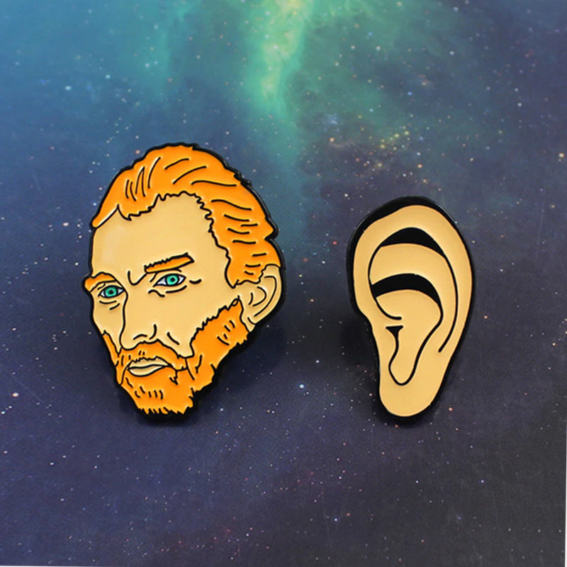 Duo de Pins Van Gogh et son Oreille - Pins original pas cher