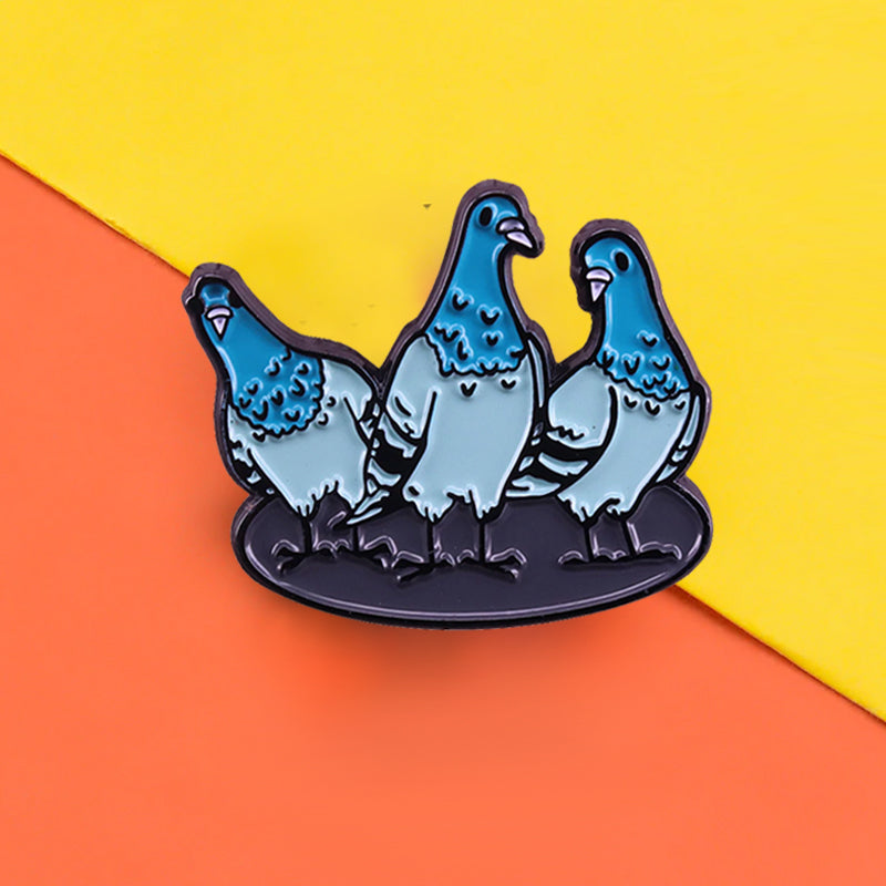 Pins Pigeon "Wild in the streets" Pins fun tendance et pas cher