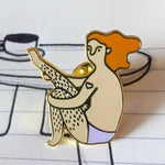 Pins Feministe - Jaime mon corps tel qu'il est !