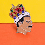 Pins vintage 90s - Roi de la Pop - Pin's Queen King - Pin's LGBT