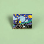 Pins Tableau Nuit étoilée de Van Gogh - Pins Oeuvre d'Art Original Pas Cher