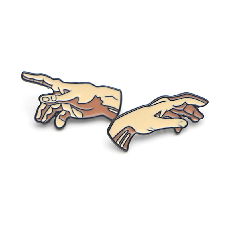 Pins Art Inspiration Tableau avec Mains qui se touchent - Renaissance