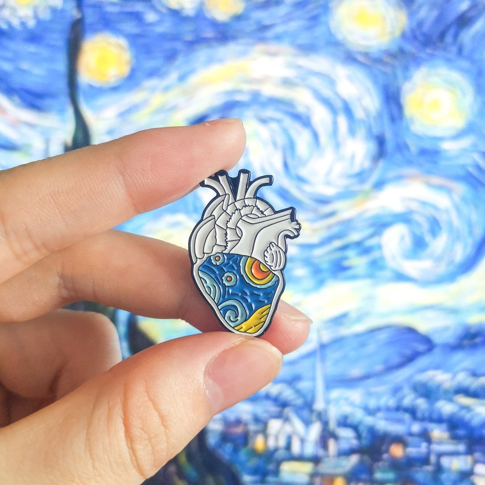 Pin's Van Gogh - Pins Art Original - Pins Coeur
