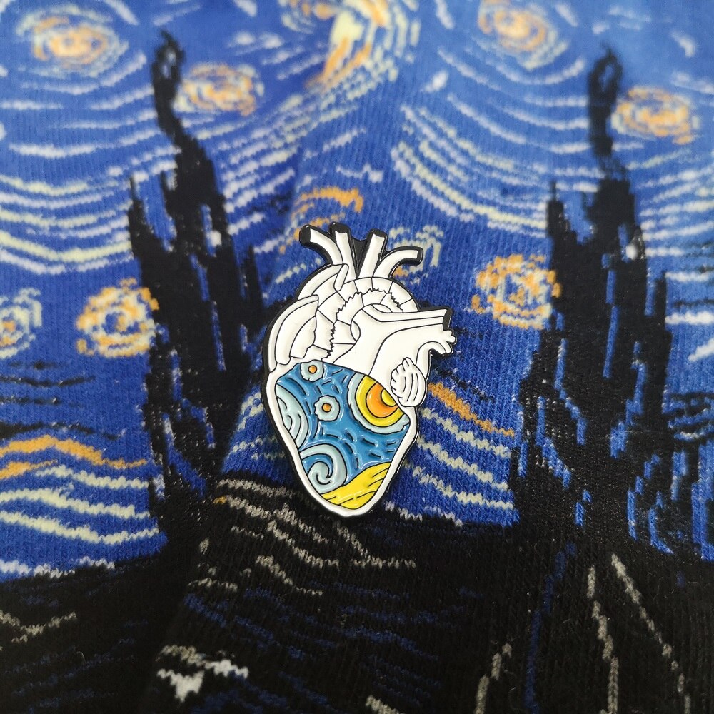 Pin's Van Gogh - Pins Art Original - Pins Coeur