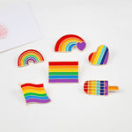 Pin's originaux LGBT Arc-en-ciel - Drapeau Coeur Et insignes Insigne Gay Pride