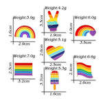 Pin's originaux LGBT Arc-en-ciel - Drapeau Coeur Et insignes Insigne Gay Pride