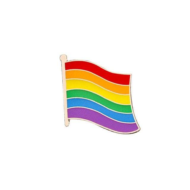 Pin's originaux LGBT Arc-en-ciel - Drapeau Coeur Et insignes Insigne Gay Pride