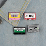Pins Vintage années 80 - Pins Cassette audio reto 80'S