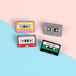 Pins Vintage années 80 - Pins Cassette audio reto 80'S