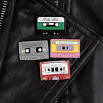 Pins Vintage années 80 - Pins Cassette audio reto 80'S