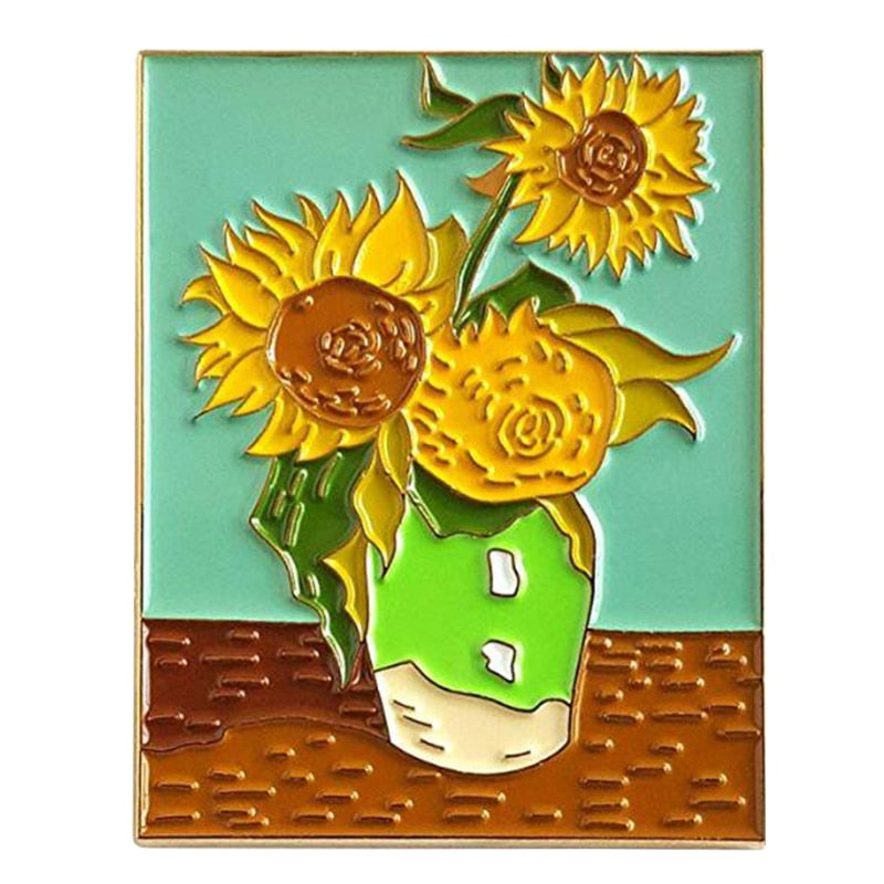 Pins Tournesol - Peinture Les Tournesols Van Gogh
