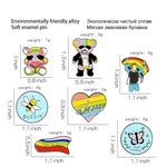 Pin's arc-en-ciel - L'Amour Gagne Toujours - Gay Pride LGBT Drapeau Insignes Gay