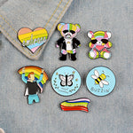 Pin's arc-en-ciel - L'Amour Gagne Toujours - Gay Pride LGBT Drapeau Insignes Gay