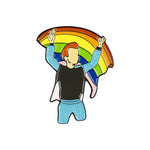 Pin's arc-en-ciel - L'Amour Gagne Toujours - Gay Pride LGBT Drapeau Insignes Gay