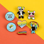 Pin's arc-en-ciel - L'Amour Gagne Toujours - Gay Pride LGBT Drapeau Insignes Gay