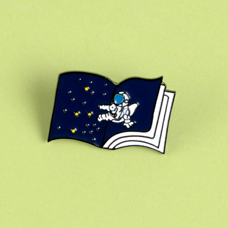 Pins livre de l'espace Pins Original Astronaute Broche en émail