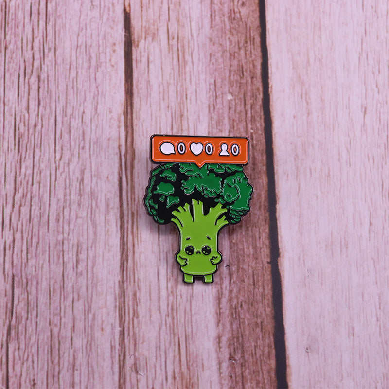 Pins original Vegan - Pins Brocoli trop mignon avec notifications facebook