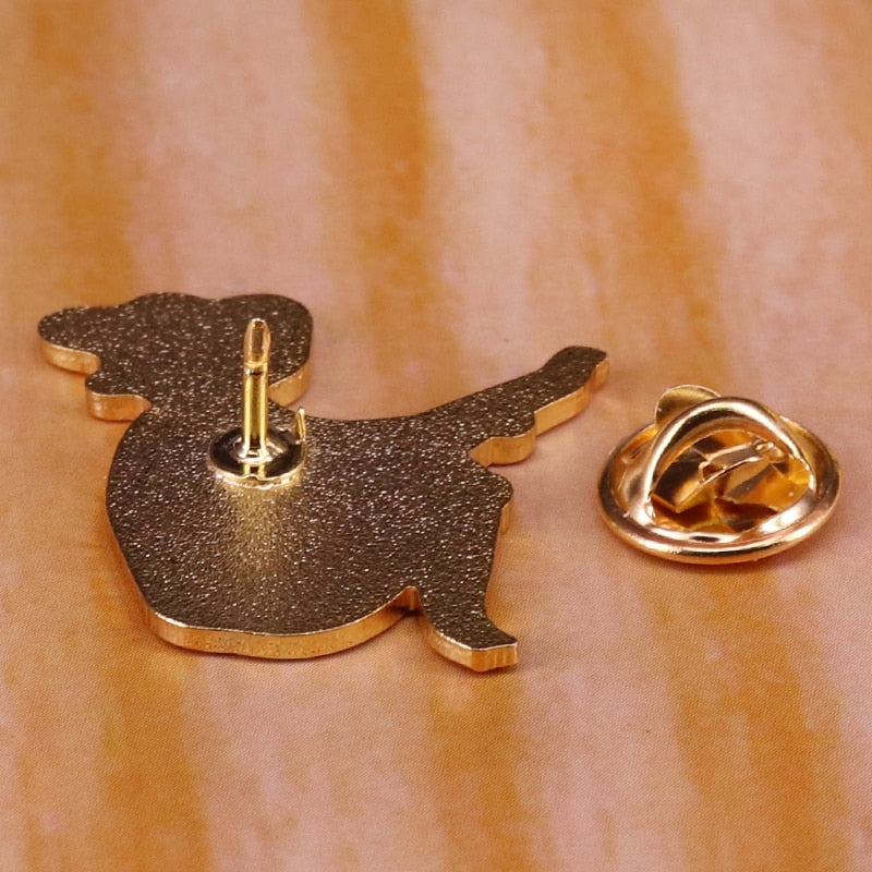 Pins Feministe - Jaime mon corps tel qu'il est !