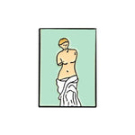 Pins Original Oeuvre d'Art - Pins Mode Tendance Van Gogh, Mona Lisa, Venus, Vermeer, Picasso etc