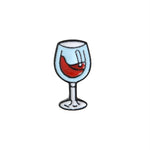 Pins mignon coeur et bouteille de vin - Pins Fan de Bon Vin