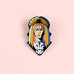 Pins Rock Vintage Rockeur crinière arc en ciel 80s