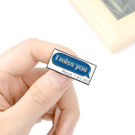 Pins Message Pin's citation I Miss You Pins Tu me manques