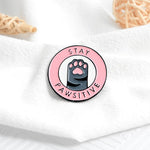 Pins original Pins Patte de Chat avec Message Ultra Cool