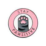 Pins original Pins Patte de Chat avec Message Ultra Cool