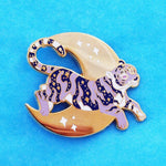 Pin's tigre lune Galaxie
