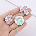 Pin's Chat kawaii Broches Chat Kawaii mignons Alien