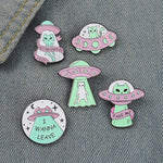 Pin's Chat kawaii Broches Chat Kawaii mignons Alien