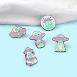 Pin's Chat kawaii Broches Chat Kawaii mignons Alien