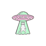 Pin's Chat kawaii Broches Chat Kawaii mignons Alien