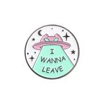 Pin's Chat kawaii Broches Chat Kawaii mignons Alien