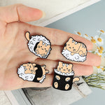 Pins Chat Sushis Pins Original Emaillé Badge Broches
