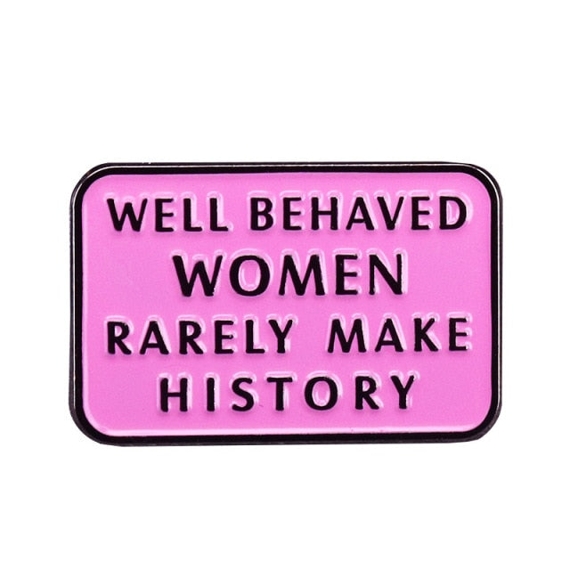 Pins Feministe et Original "Fight Like A Girl" Pins Feminisme Girl Power