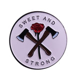Pins Feministe et Original "Fight Like A Girl" Pins Feminisme Girl Power