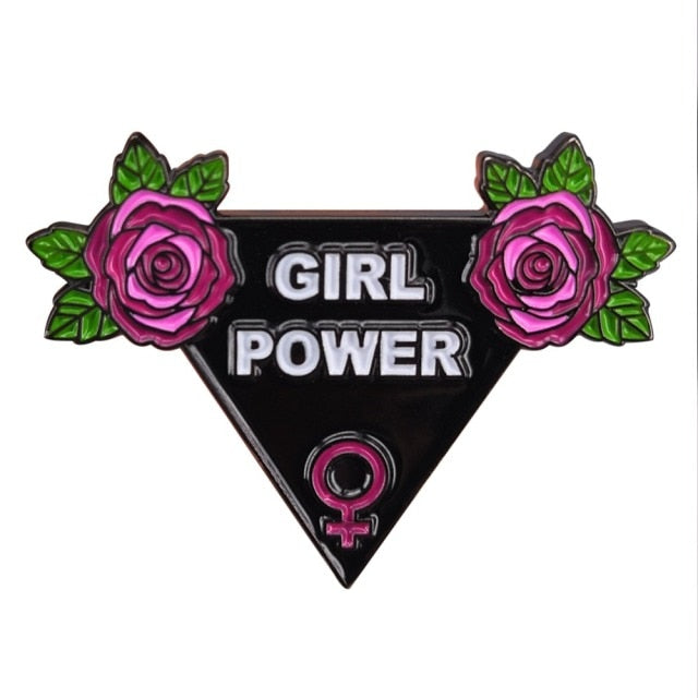 Pins Feministe et Original "Fight Like A Girl" Pins Feminisme Girl Power