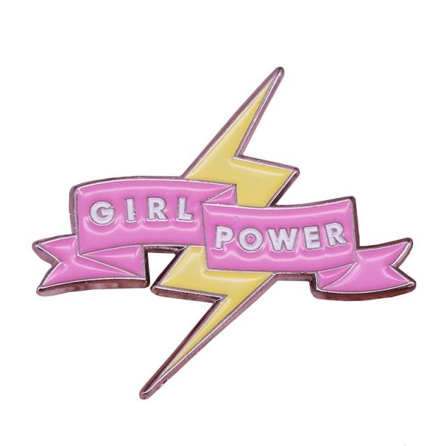 Pins Feministe et Original "Fight Like A Girl" Pins Feminisme Girl Power