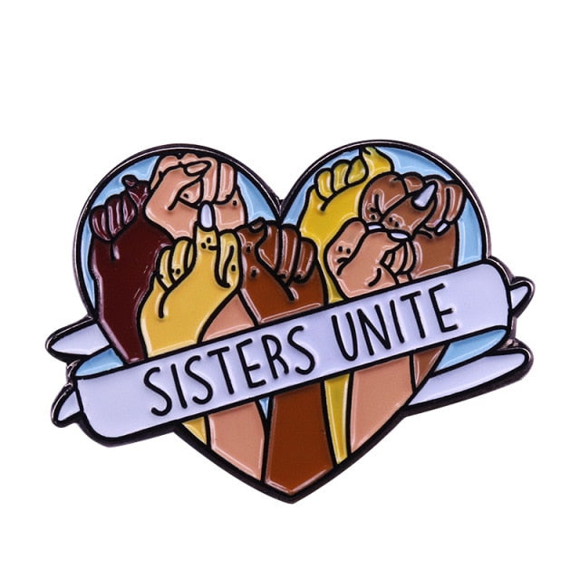Pins Feministe et Original "Fight Like A Girl" Pins Feminisme Girl Power